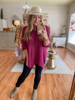 Clearly Yours Sweater in Magenta