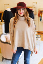 Just Can't Wait Top in Taupe