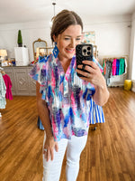 Wake Up Call Top in Blue