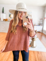 Clearly Yours Sweater in Cinnamon