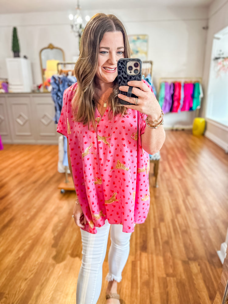 Leading the Pack Top in Pink