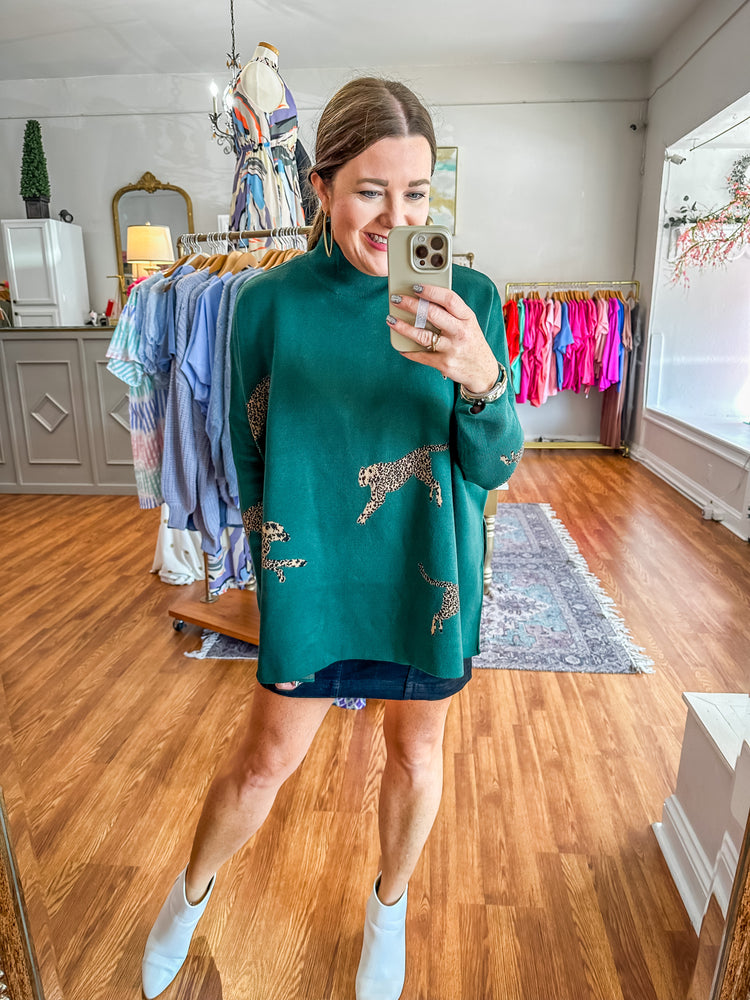 On the Wild Side Sweater in Green
