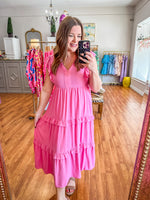 Southern Summer Dress in Pink
