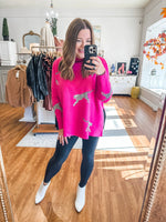 On the Wild Side Sweater in Pink