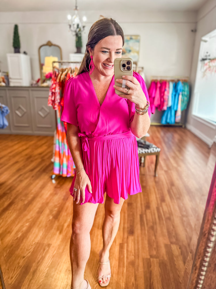 That Summer Feeling Romper in Pink