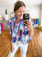 Wake Up Call Top in Blue