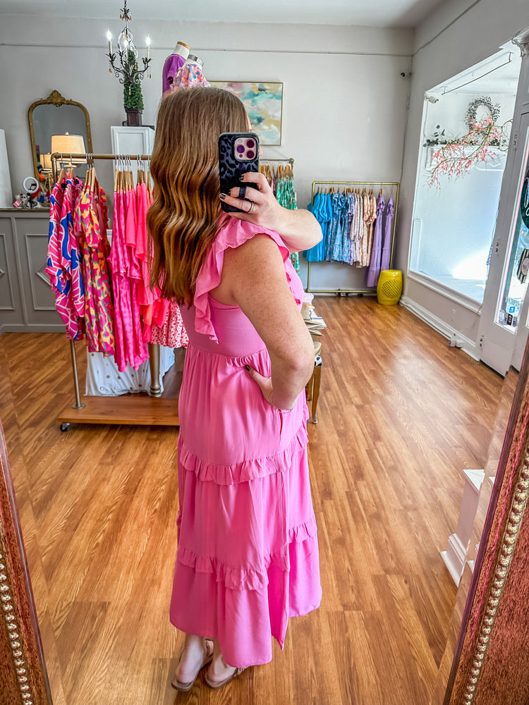 Southern Summer Dress in Pink