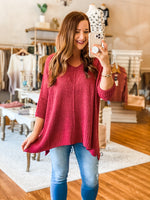 Clearly Yours Sweater in Berry