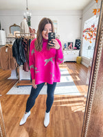 On the Wild Side Sweater in Pink