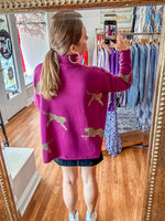 On the Wild Side Sweater in Plum