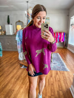 On the Wild Side Sweater in Plum