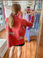 On the Wild Side Sweater in Rust