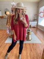 Clearly Yours Sweater in Berry