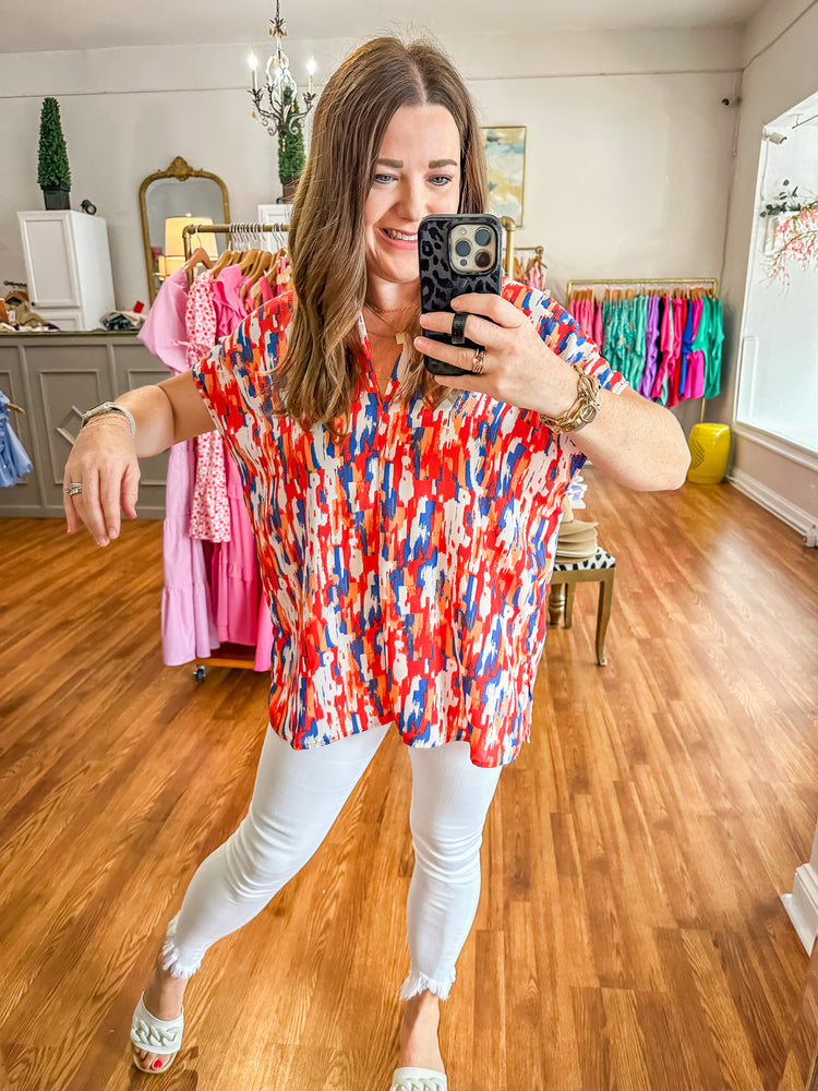 Willow Top in Firecracker
