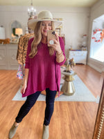 Clearly Yours Sweater in Magenta