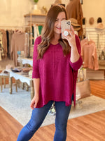 Clearly Yours Sweater in Magenta