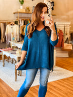 Clearly Yours Sweater in Teal