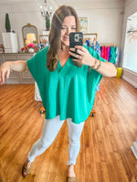 Talk About it Top in Green