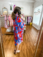 Come Right Back Dress in Blue