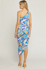New Levels Dress in Blue