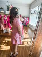 Meet You Later Dress in Pink