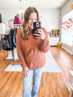 Cozy Cabin Sweater in Camel