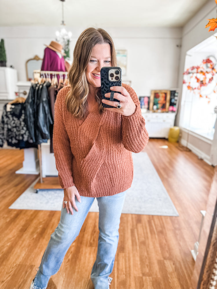 Cozy Cabin Sweater in Camel