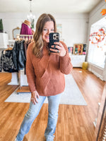 Cozy Cabin Sweater in Camel