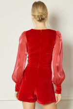 Make an Entrance Romper in Red