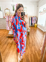 Come Right Back Dress in Blue