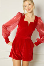 Make an Entrance Romper in Red