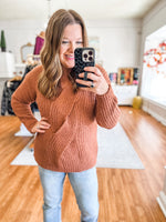 Cozy Cabin Sweater in Camel