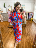 Come Right Back Dress in Blue