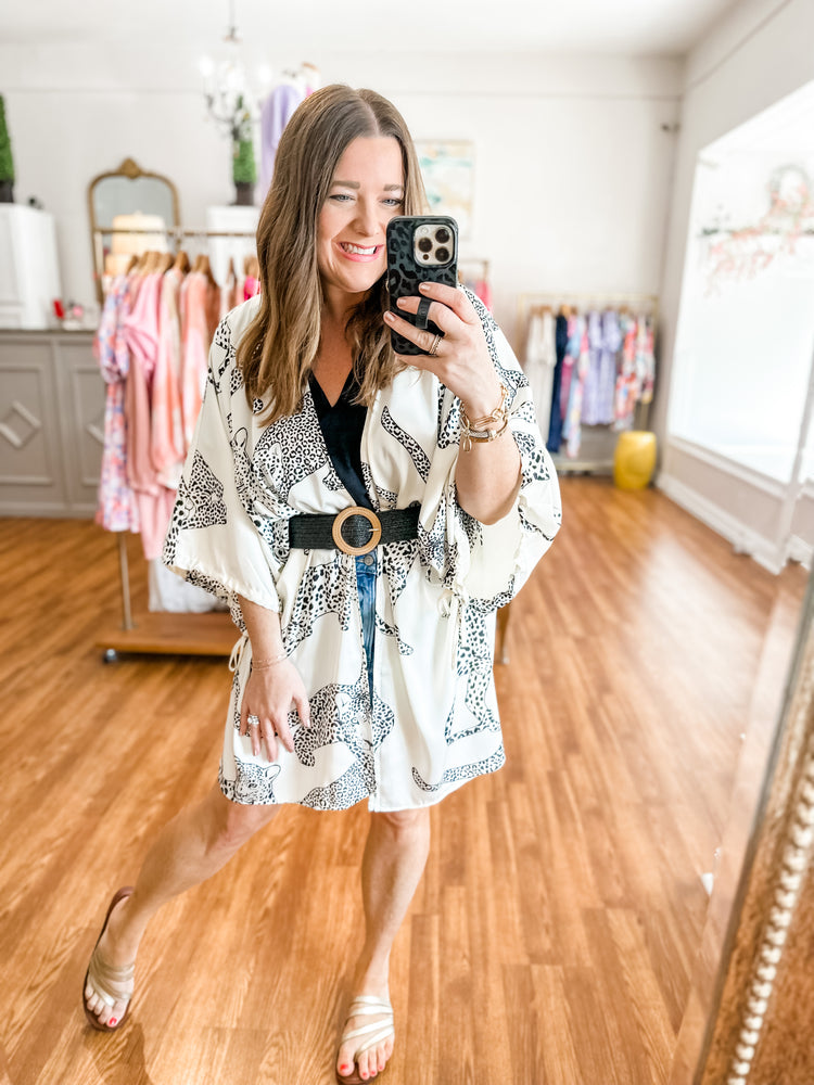 Wild About It Kimono in Off White