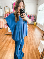 Talk About it Top in Blue